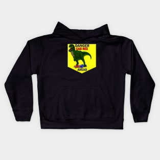 T-Rex Car Wrecks Kids Hoodie